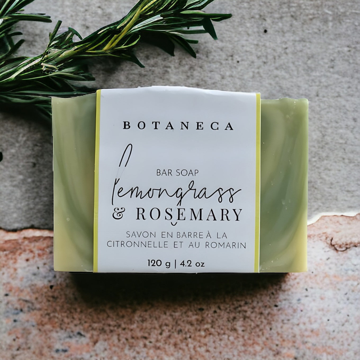 Lemongrass + Rosemary Bar Soap